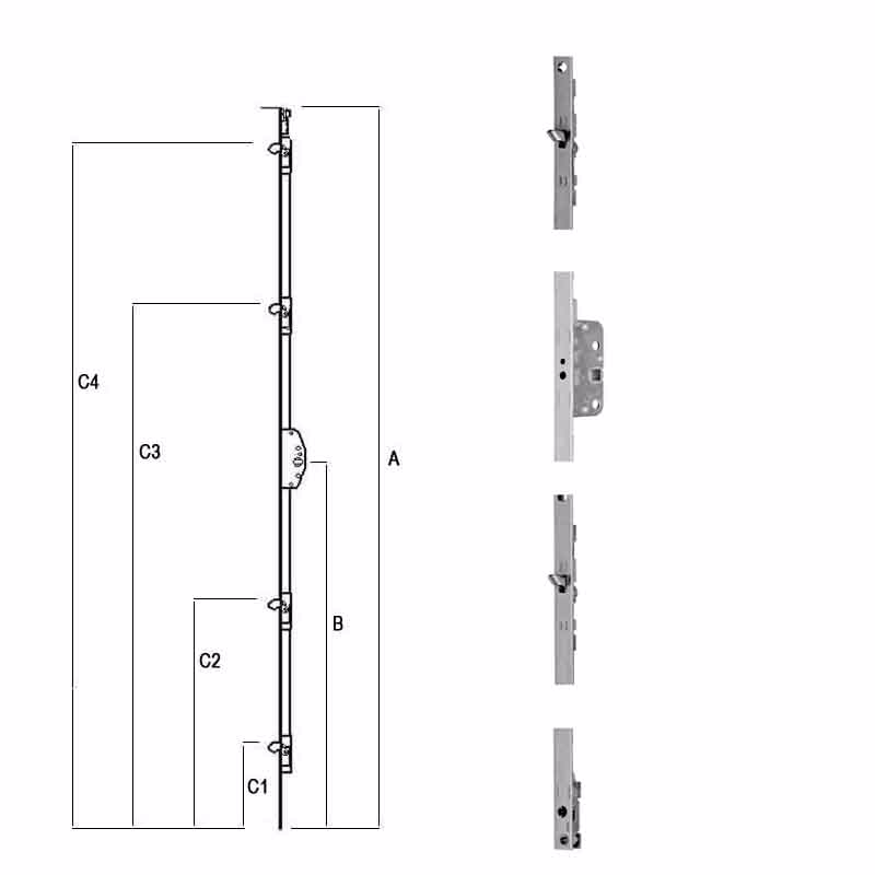 Kolvepaskvil 719sn(S1601)  690x16mm D25 C125-440mm