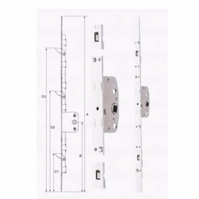 Assa Abloy - Paskvil 719 dornmål 25