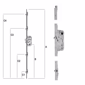 Assa Abloy - Paskvil sektion 955 med lås