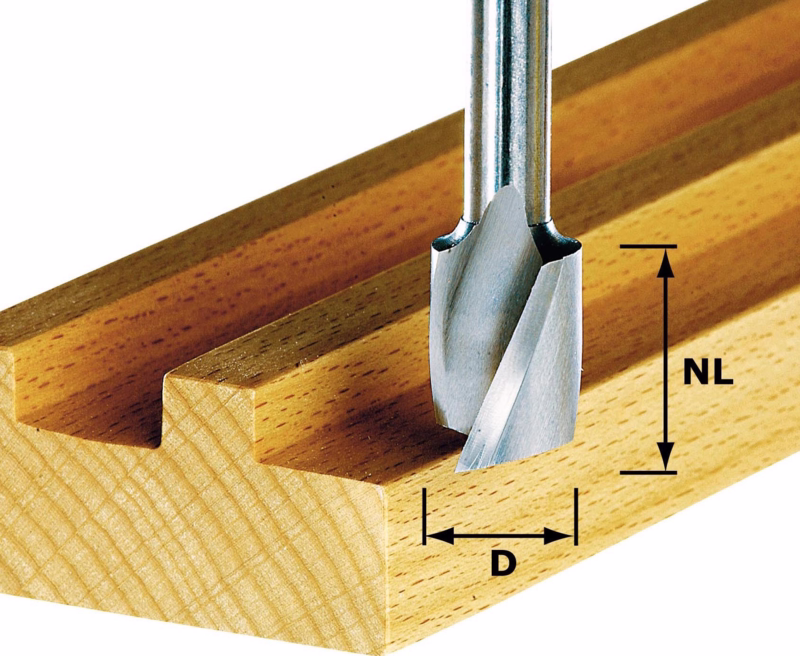 Spiralnotfræser HM 6mm