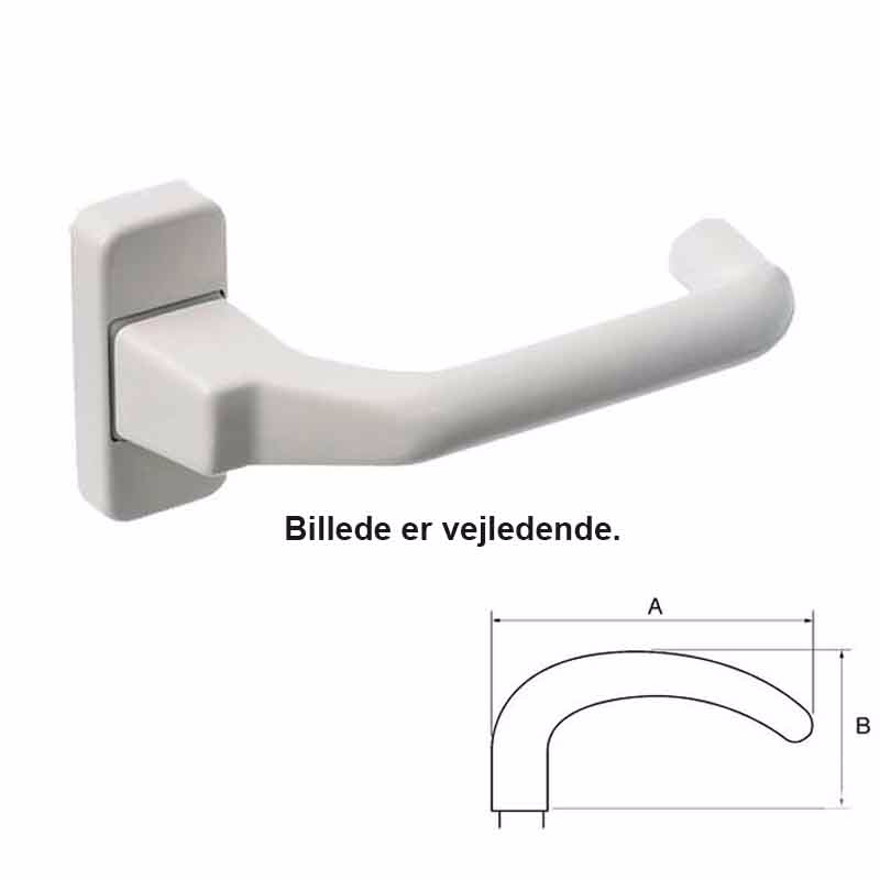 Dørgreb Alu 223g/8 Rund.elox halv 8mm stifthul