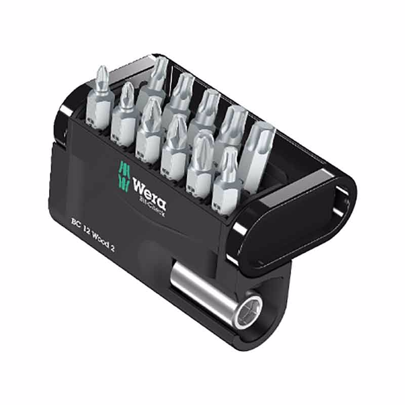 Bitssæt BitCheck 12 Wood 2, 12 dele