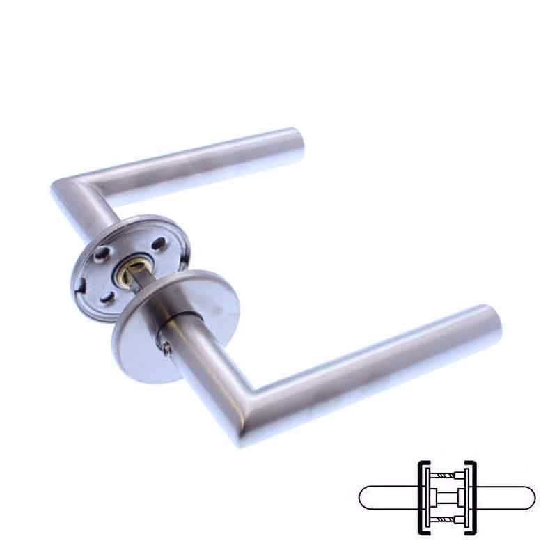 Dørgreb RS F-form Ø18 klips cc30/38, 40-65 7024.084AB