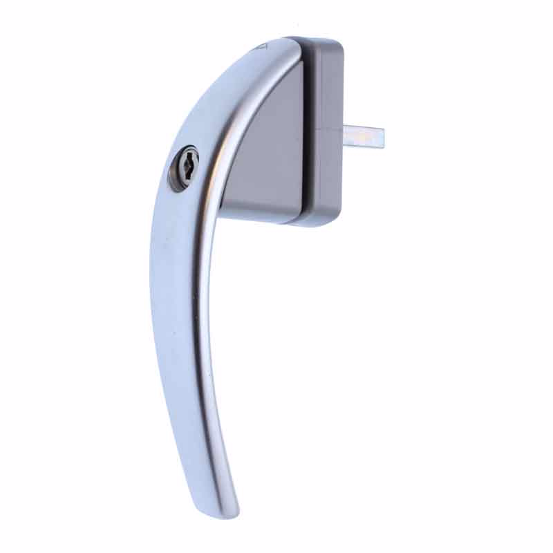 Swing d/k greb låsbar 7x32mm Sølv samme nøglekode