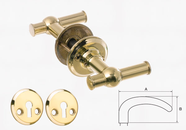 Dørgreb mess lak 677 Ø14 forsat kryds cc30, 35-55 Rungsted