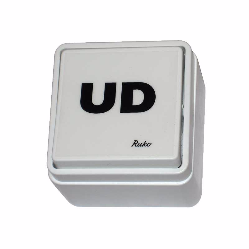 Trykkontakt DA033 Fuga hvid anvendes ifb. med dørautomatik