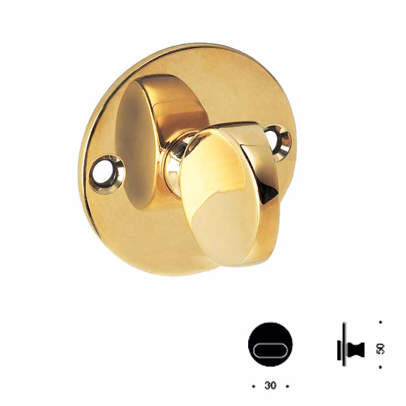 Vridergreb mess Arne Jacobsen Ø50x3mm massiv cc30mm