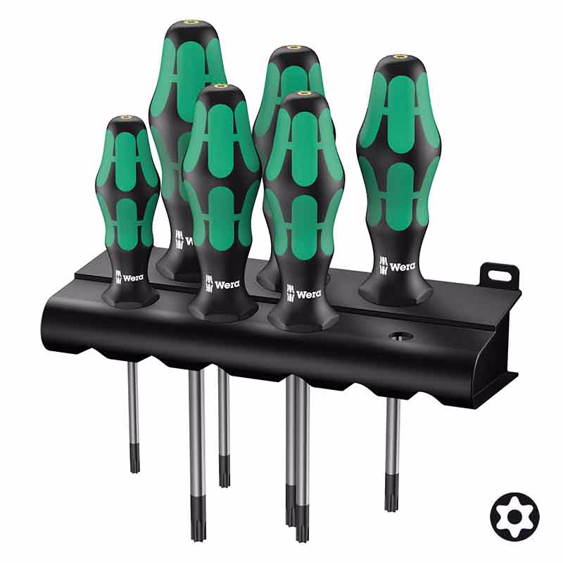 Skruetrækkersæt Torx BO 6stk