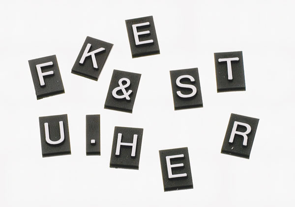 Bogstavbrik L ps á 25 stk