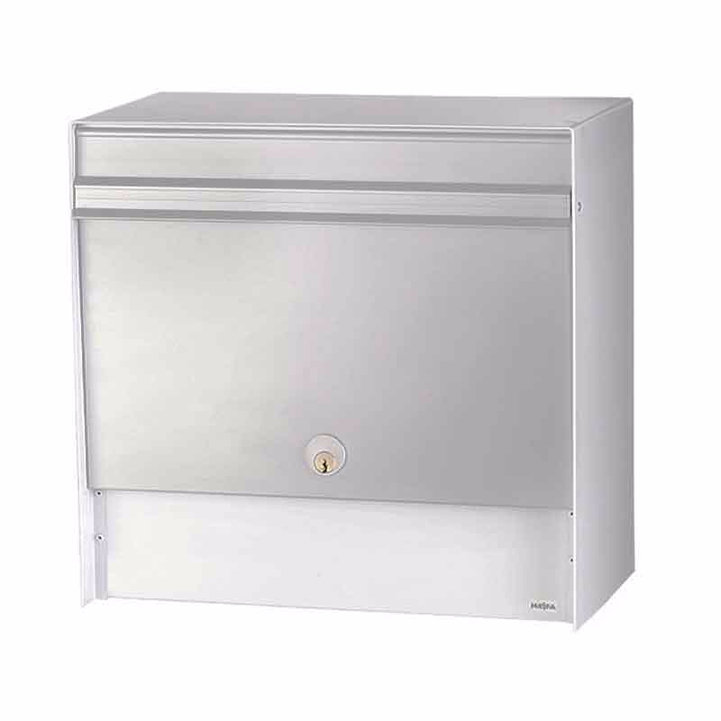 Postkasse Opus 600 hvid m/lås