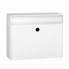 Renz - Postkasse Bosca 33 hvid u/Ruko-lås