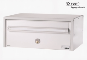 Renz - Postkasse 700 1-sektion, Uden lås Hvid RAL9016