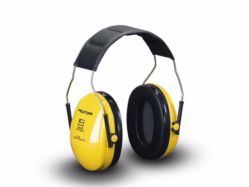 Høreværn optime I H510A, gul/sort