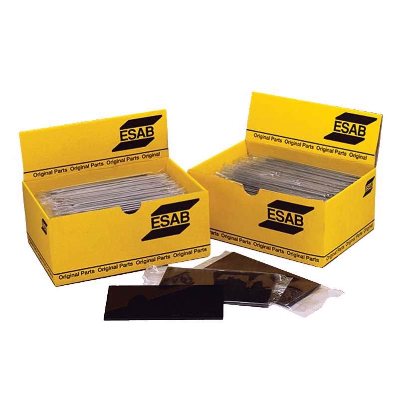 Svejseglas 60x110mm klar plexiglas á 10 stk