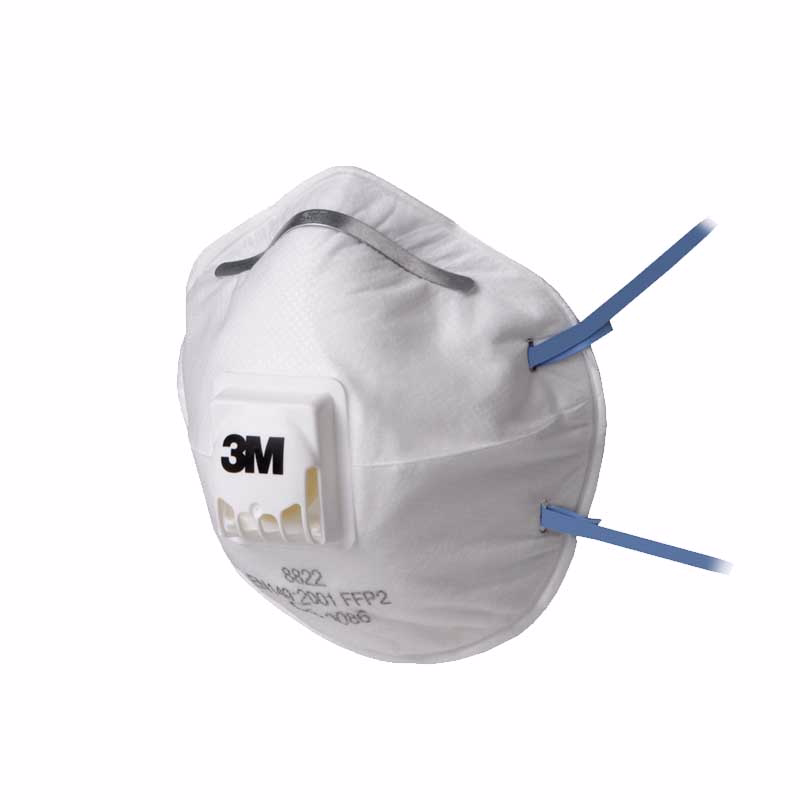 Støvmaske M8822 m/ventil p2 á 10 stk