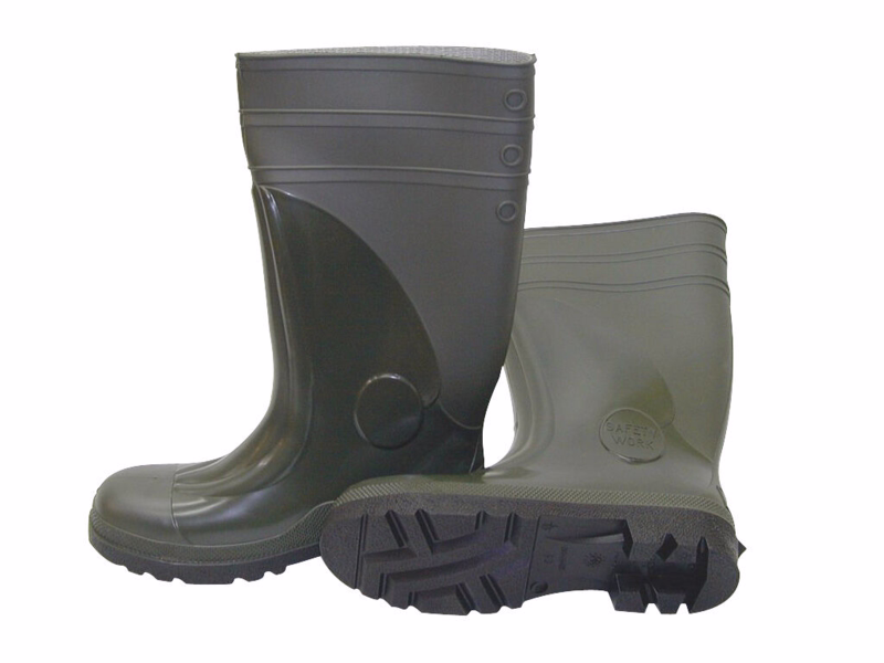 Gummistøvle m/værn grøn 40