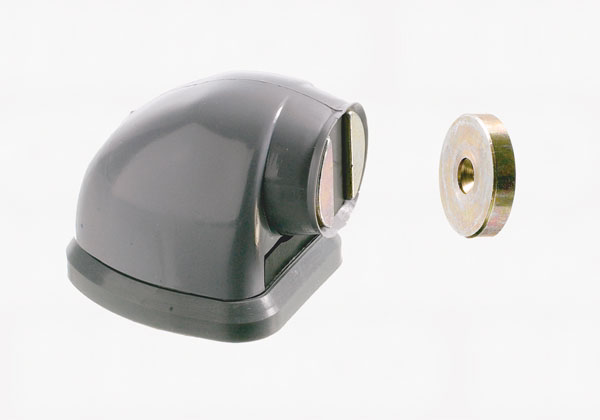 Dørholder m/magnet plast 22.2