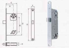 Assa Abloy - Riglelås Assa 9788