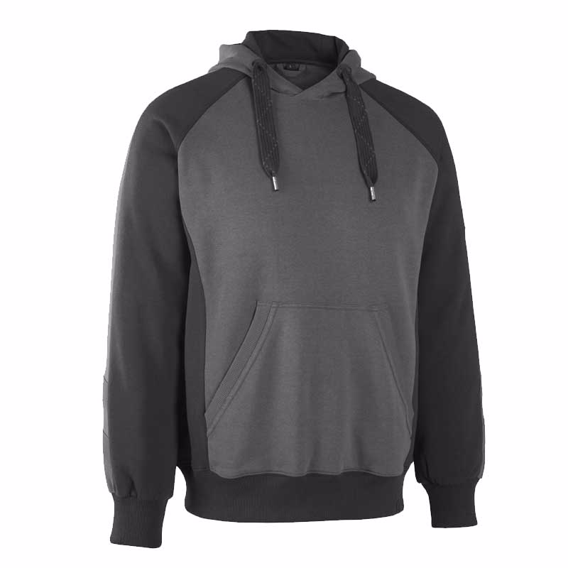 Hættetrøje Regensburg Mørk antracit/sort Str. L