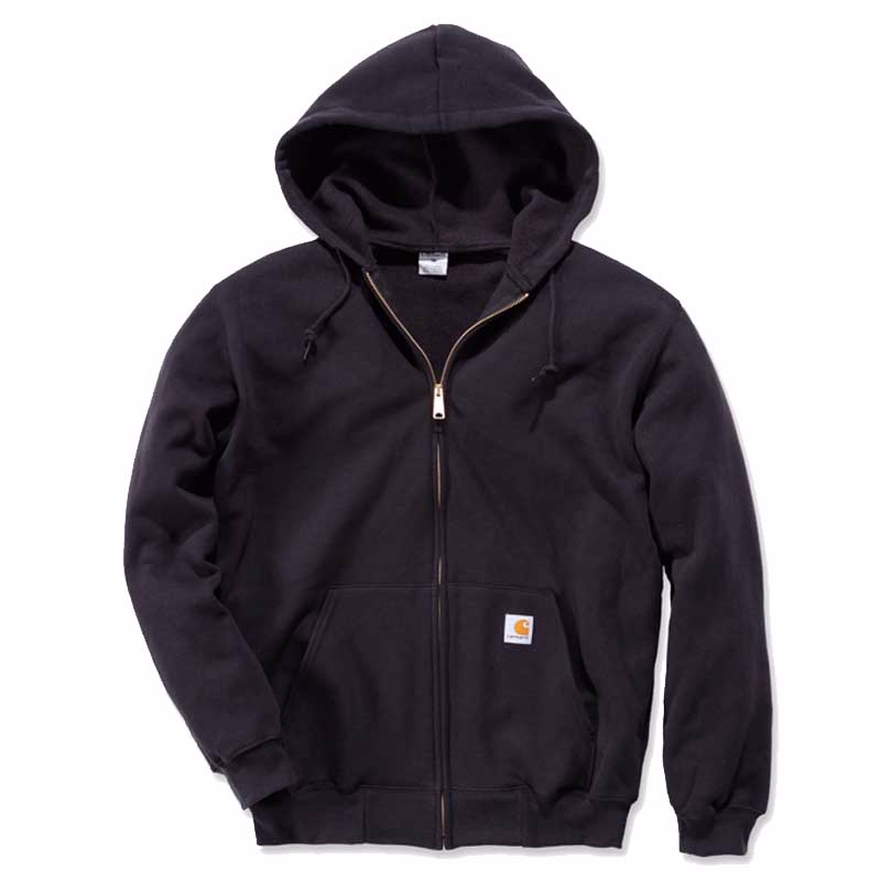Sweatshirt Zip Hooded sort str. M