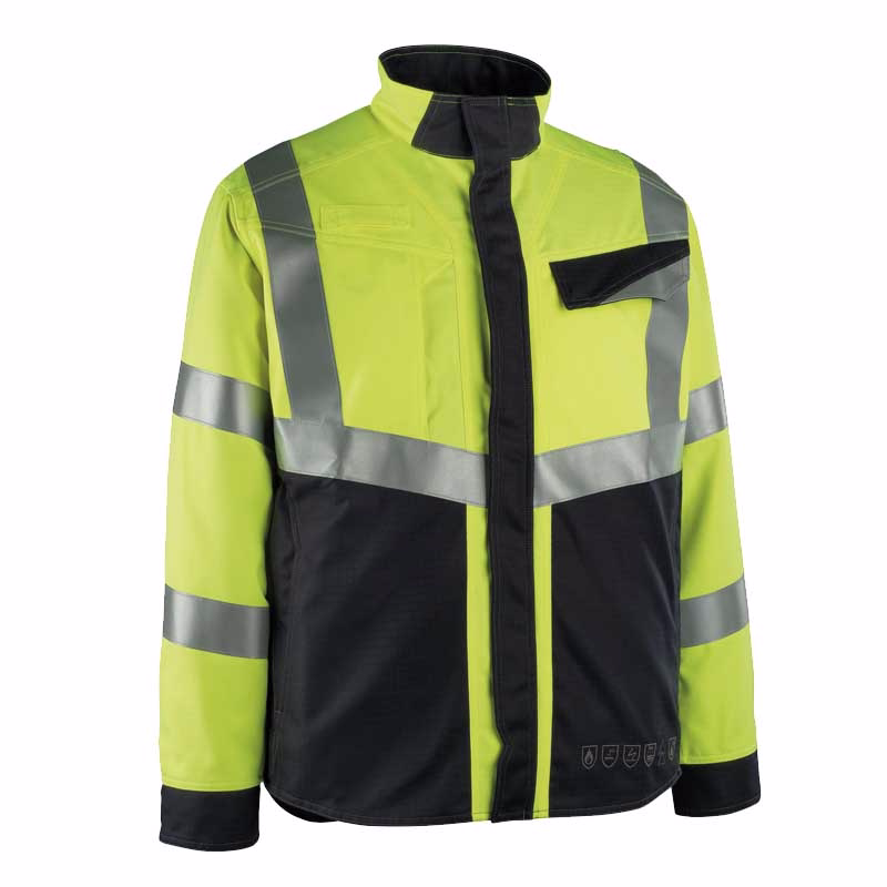 Arbejdsjakke Hi-vis 13809 gul/mørk marine, str. L