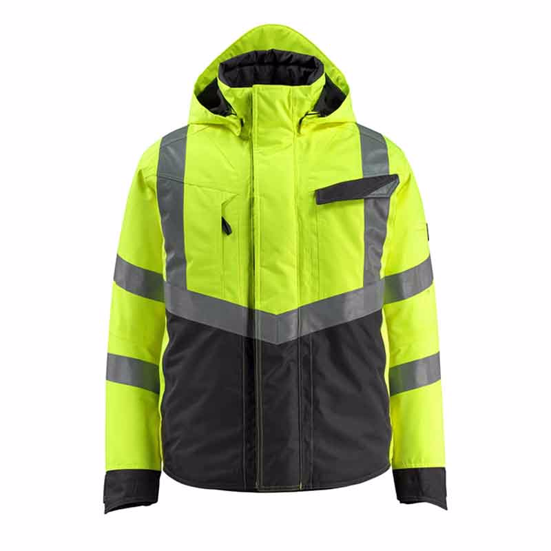 Vinterjakke Hi-vis 15535 gul/sort, str. L