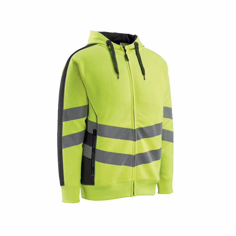 Hættetrøje 50138 Corby Hi-viz gul/sort, str. S