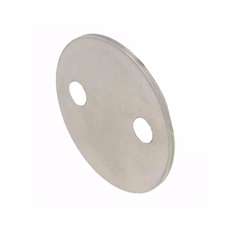 Blindskilt RS Ø53x2mm indv massiv cc30mm u/skr M4 8624-301