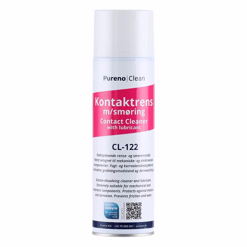 Kontaktrens m/smøring CL-122, Kulsyre 500 ml