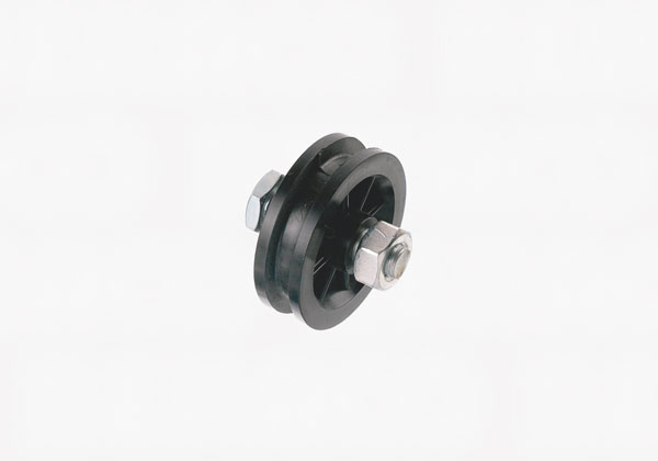 Dørrulle plast Ø50mm m/bolt 2442