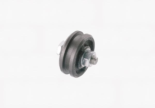 Dørrulle støbejern Ø60mm m/bolt 2413