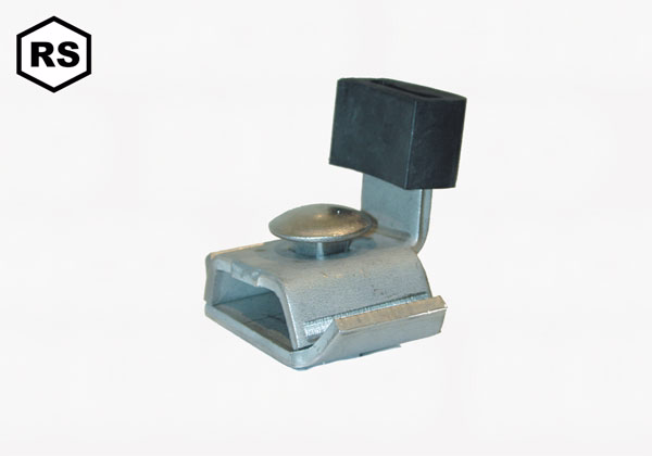 Skinnestop rustfri, KG100-180