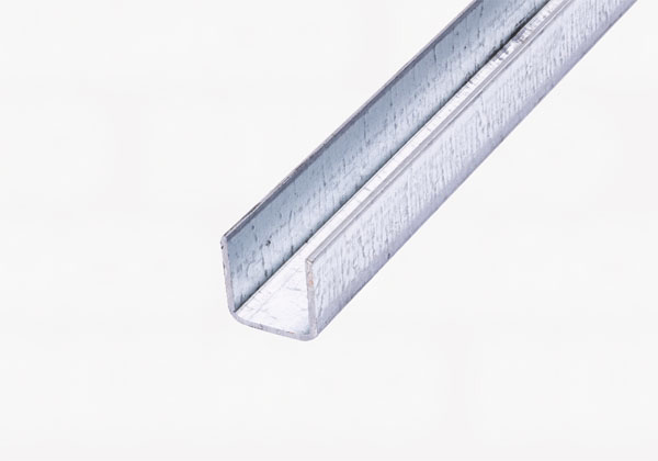 Bundskinne galv u-profil, 30x30x2mm, KG150-300, lgd. á 6 mtr