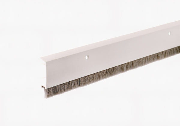 Børsteliste PDSB, 8x40mm, Hvid pvc, á 1 mtr