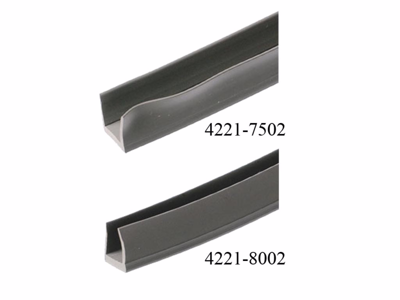 Tætningsliste grå VB 727 10mm, U-profil á 2,5 mtr