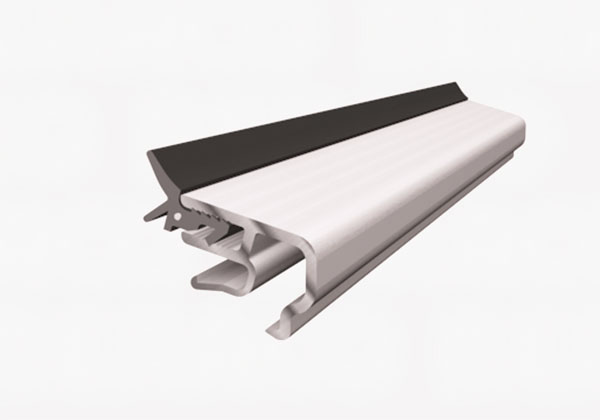 Side/topglasliste, Alu-Com, elox 16x16mm