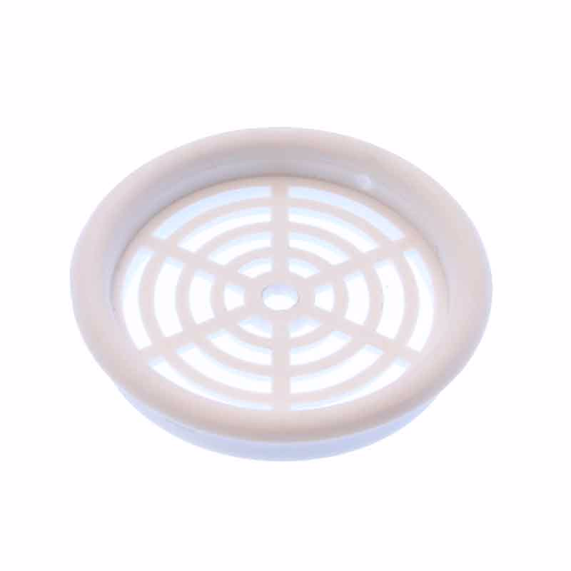 Skabsrist hvid ø 43mm á 4 stk