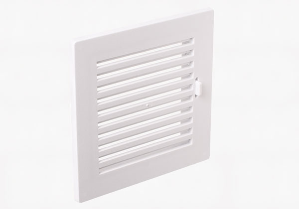 Skydeventil hvid 150x150mm