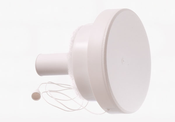 Vægventil m/snoretræk hvid ø99