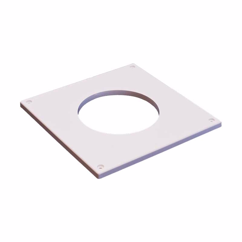 Dækplade 195x195mm hvid, til ventilator S7