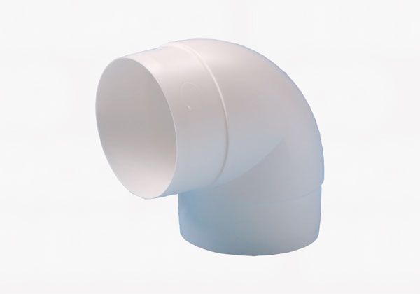 Bøjning 90° hvid ø100mm