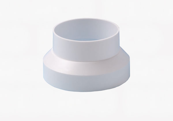 Reduktion hvid 125/100mm