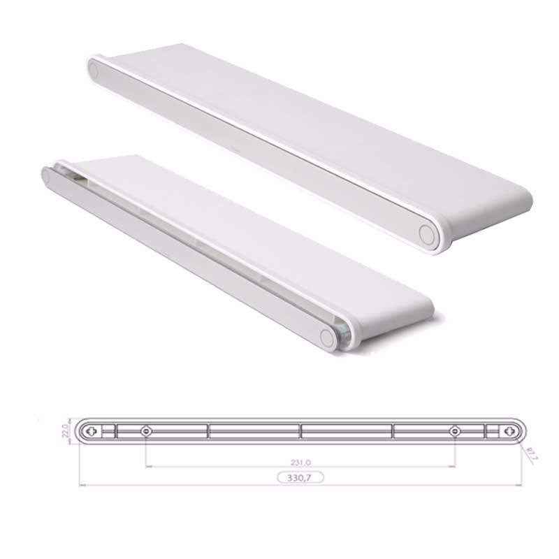 Klikventil 0199/69 22x338mm Hvid T/pvc m/vandn. og skruer