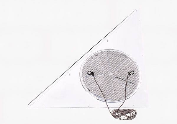 Hjørneventil plast m/net