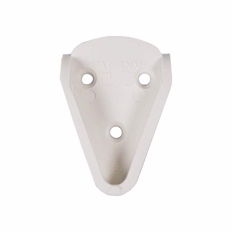 Kileflange hvid plast 120 á 10 stk