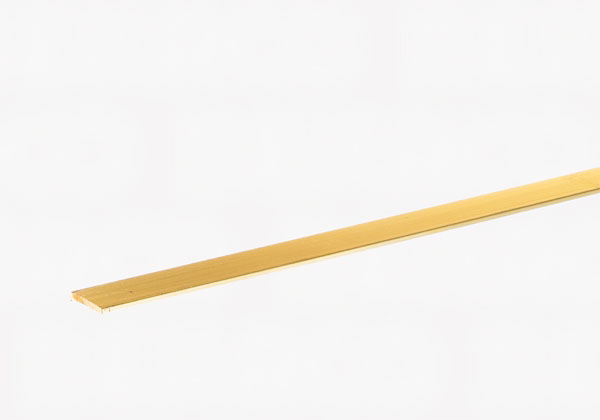 Flad profil mess 2x15mm 1mtr