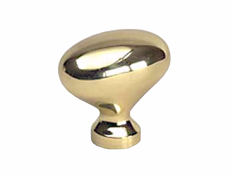 Møbelknop mess lak Ø35x38mm, 105