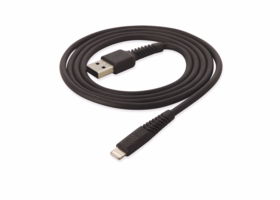 Scosche - Ladekabel Strikeline Braided lightning t/USB-A sort