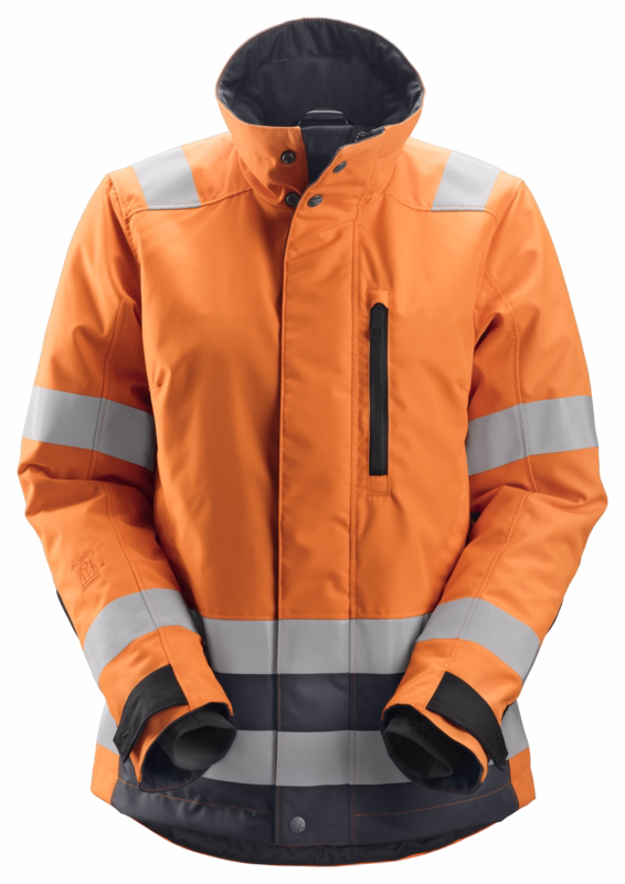 Jakke AllroundWork 37.5 dame kl 2/3 orange/koksgrå str. XL