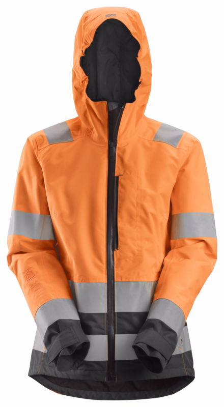 Skaljakke AllroundWork dame kl 3 orange/koksgrå str. M